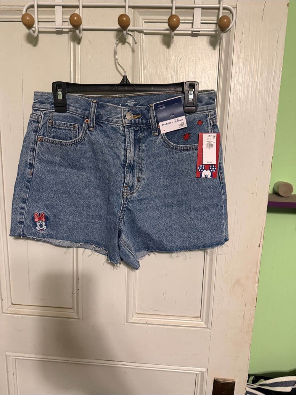 Old Navy Light Blue Minnie Mouse Denim Shorts